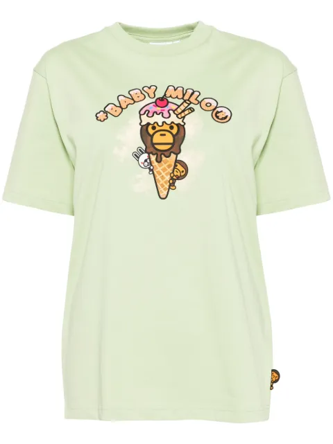 A BATHING APE® graphic-print T-shirt Green 0TE0441XXO