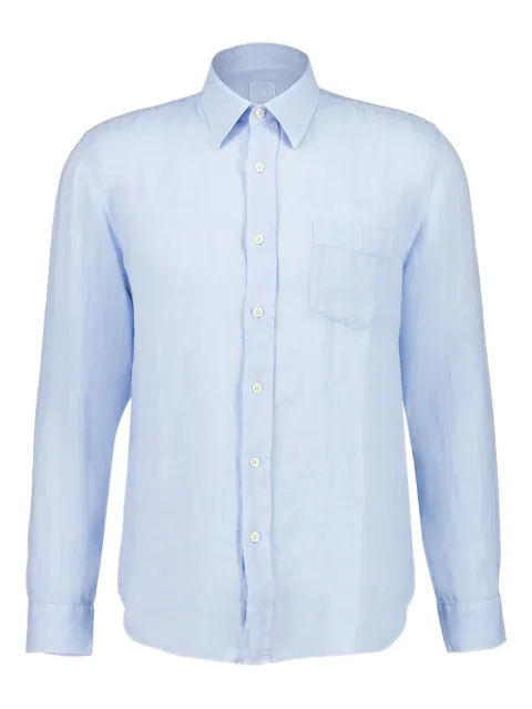 120% Lino linen shirt Blue 32ALIM14250000115000