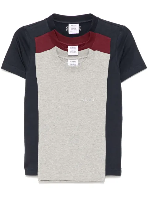 VETEMENTS layered T-shirt Blue MA66TR620N