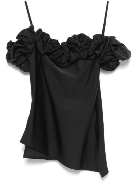 Coperni ruffled top Black COPT79F5001