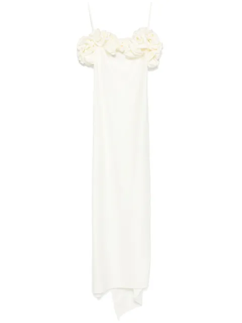 Coperni ruffled maxi dress White COPR113F5001