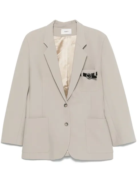 Coperni belted-pocket blazer Green COPV69F3004