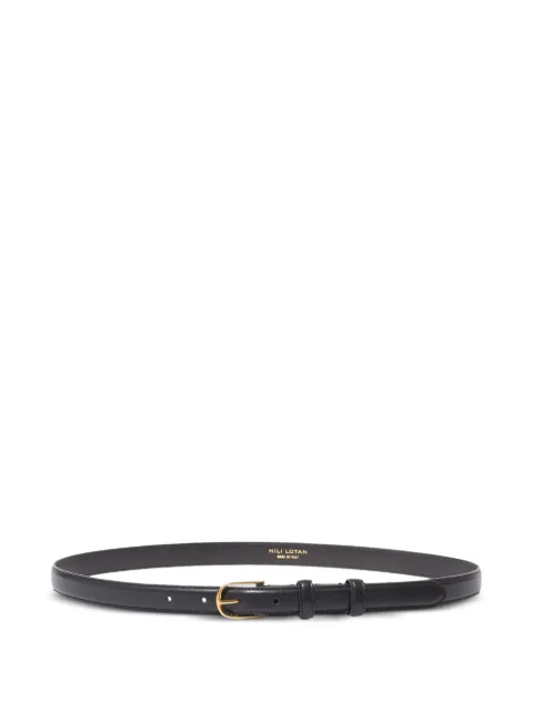 Nili Lotan leather buckle belt Black B0002L36