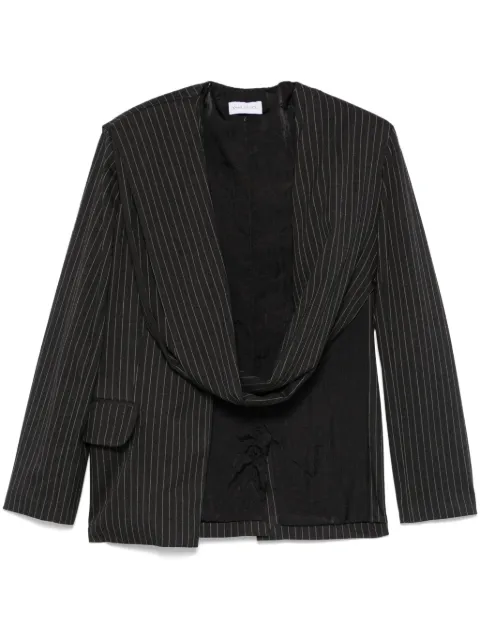 Ioana Ciolacu striped jacket Grey IC25JK01