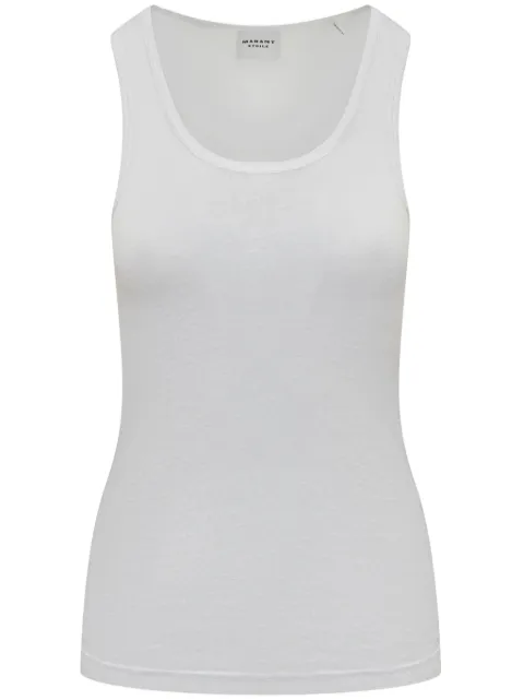 MARANT ÉTOILE Thea-Gz tank top White TS0261FBB1N17E20WH