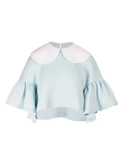 Ioana Ciolacu Orchid blouse Blue ID25BL01