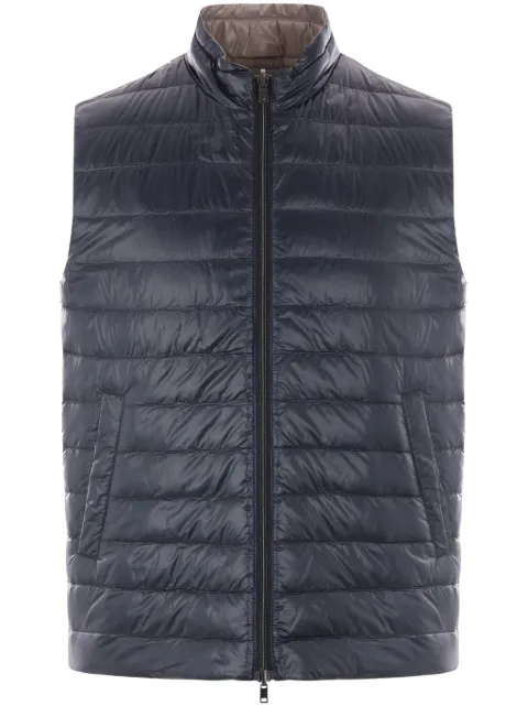 Herno quilted reversible gilet Blue PI001008U12017