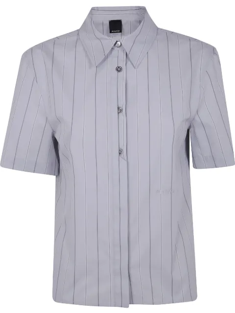 PINKO striped shirt Silver 104779A2FH