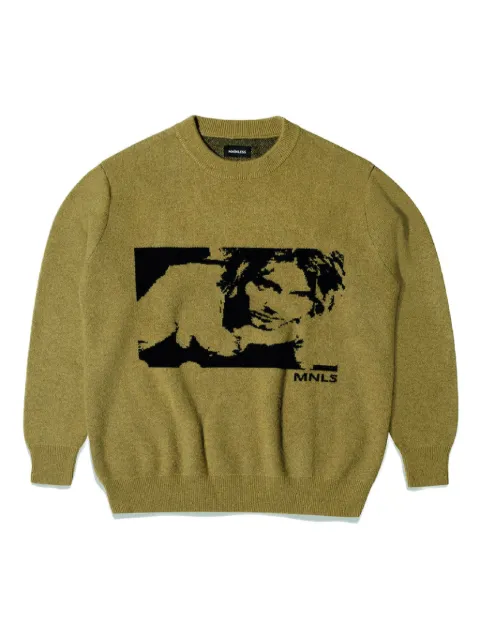 Mainless Kurt Cobain sweater Green MLSW001