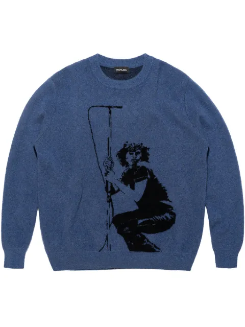 Mainless Jim Morrison sweater Blue MLSW001BLUE