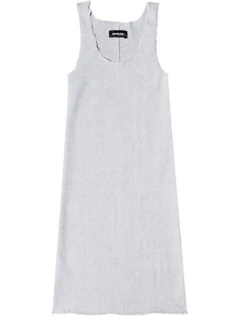 Mainless ribbed mini dress Grey SS24DR001