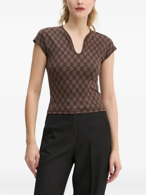 By Malene Birger Venazia patterned top Brown Q72465001