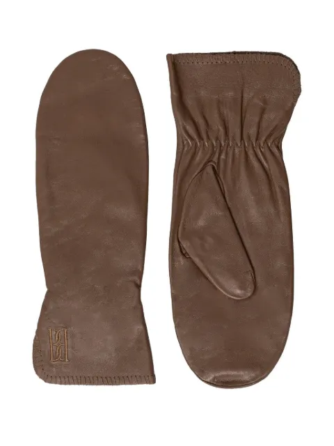By Malene Birger embroidered gloves Brown Q72007005