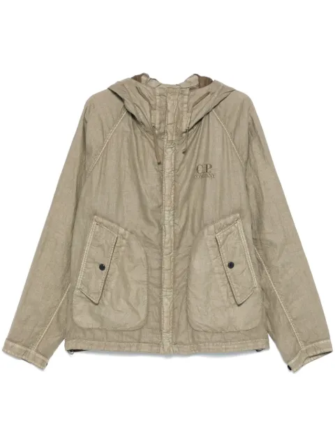 C.P. Company Lino Wax jacket Brown 18CMOW202A006284G