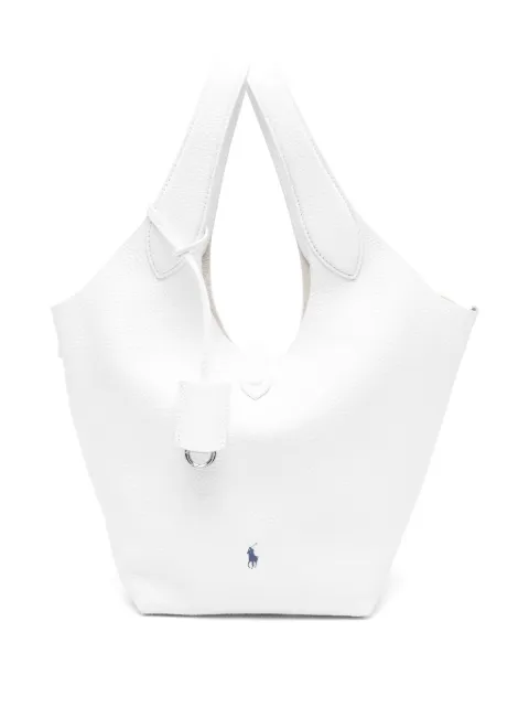 Polo Ralph Lauren Polo Play leather tote bag White 428938031012