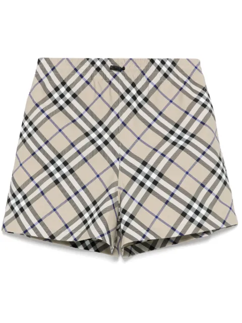 Burberry check deck shorts Grey 8105818
