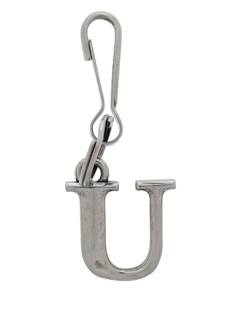Balenciaga letter-charm keyring Silver 8202552ABMK