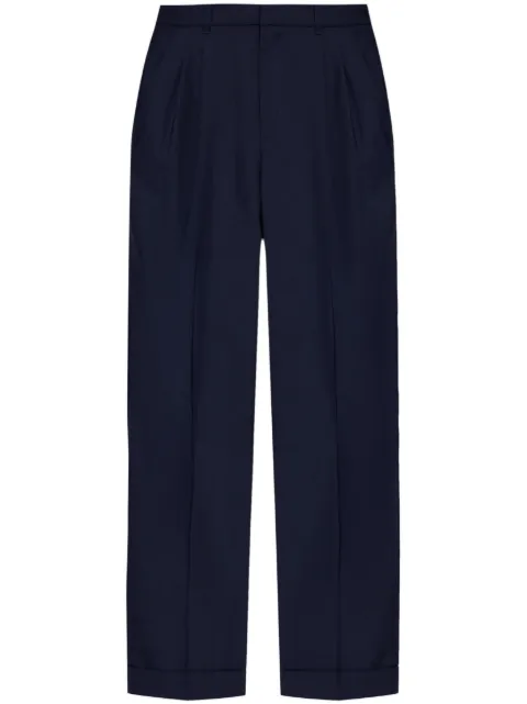 Casablanca creased straight-leg trousers Blue MPS25TR257