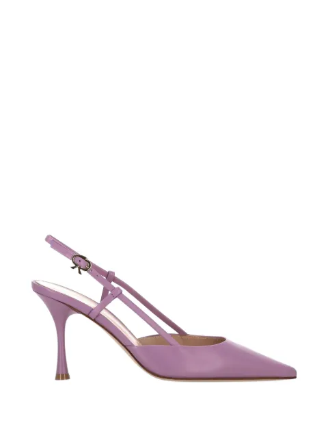 Gianvito Rossi pointed-toe slingback sandals Purple G9533585LACNAP
