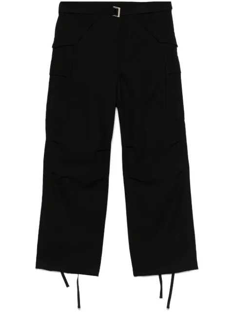 sacai belted cargo pants Black 2503609M
