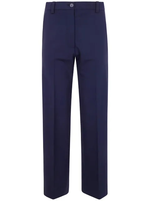 Semicouture straight-leg tailored trousers Blue Y5SI21