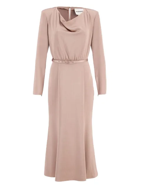 Roland Mouret cowl-neck midi dress Neutrals RMRS25084MABE