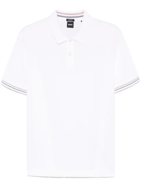 BOSS cotton polo shirt White 50531850