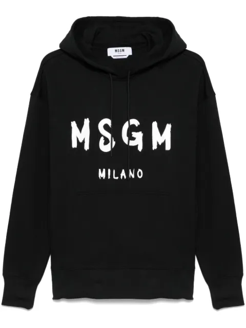 MSGM logo-print hoodie Black 2000MM515300000