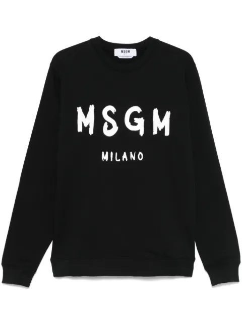 MSGM logo-print sweatshirt Black 2000MM513300000