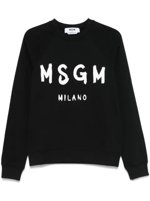 MSGM logo-print sweatshirt Black 2000MDM513300000