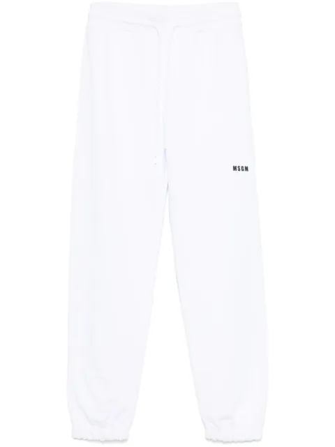 MSGM cotton track pants White 2000MDP500300000