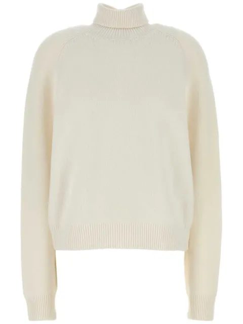 FENDI logo-embroidered jumper White FZXC46ASJJ