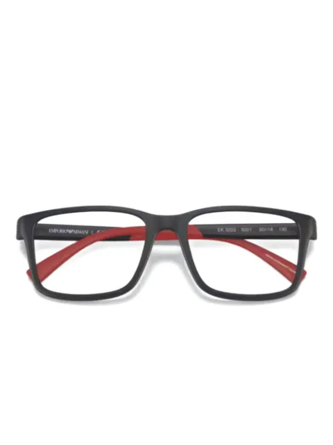 Emporio Armani rectangle-frame glasses Black EA3203