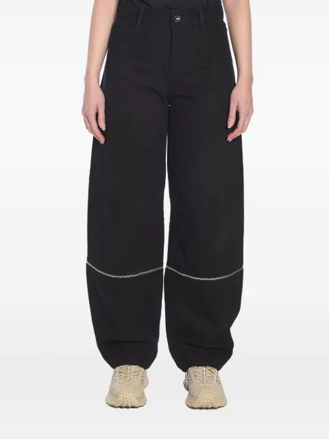 Moncler cotton baggy pants Black 2A0001M5014