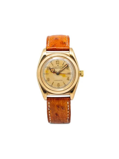 Rolex pre-owned Oyster Perpetual 32mm Gold 3131