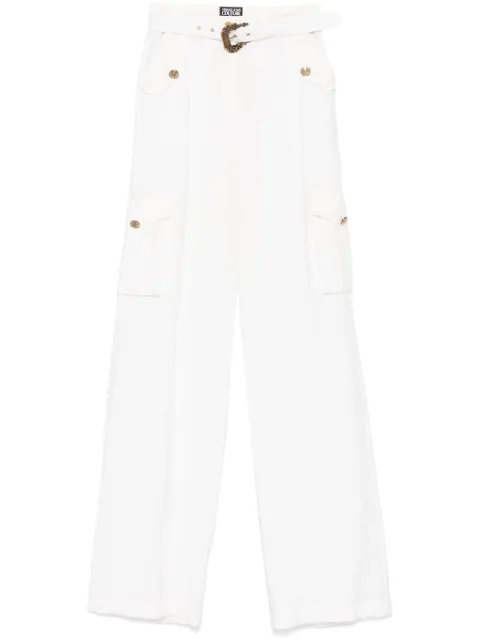 Versace Jeans Couture crinkled-finish cargo pants White 78HAA109N0433