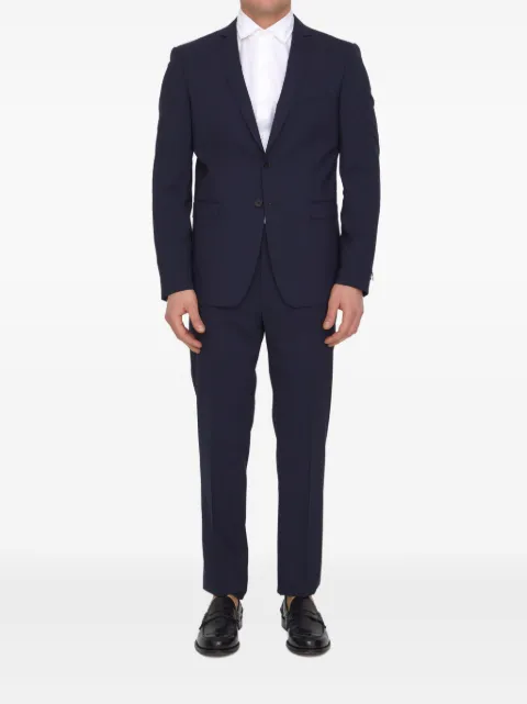 Tonello virgin wool-blend suit Blue 01AI240Y1063U