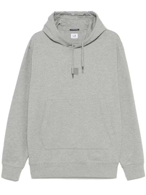 C.P. Company logo-patch hoodie Grey 18CLSS033A006452W