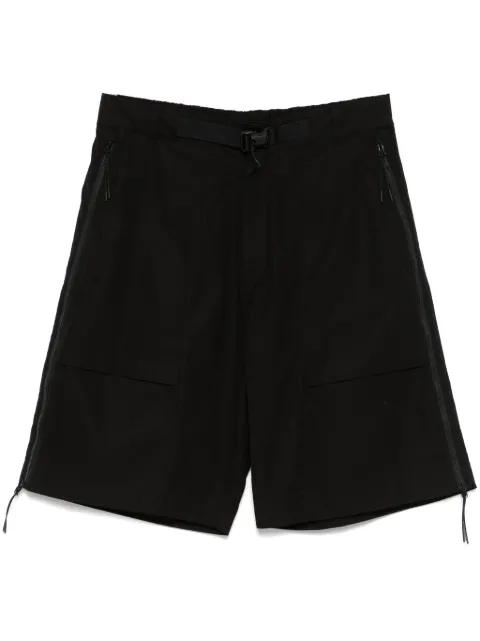 C.P. Company logo-patch bermuda shorts Black 18CLBE010A006450A