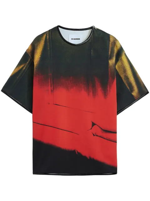 Jil Sander printed T-shirt Red J21GC0176J20308