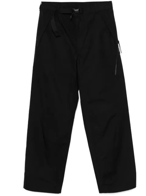 C.P. Company logo-patch cargo trousers Black 18CLPA058A006450A