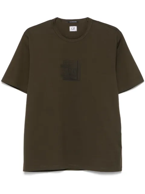 C.P. Company logo-print T-shirt Green 18CLTS047A006370W