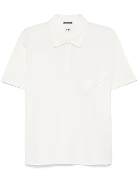 C.P. Company logo-appliqué polo shirt White 18CLPL022A006370