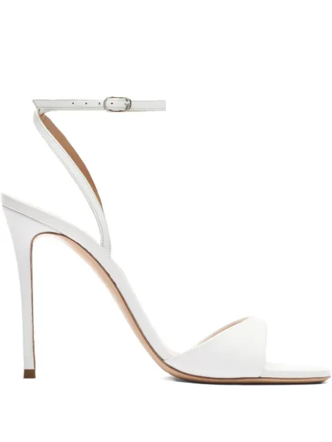 Casadei 100mm leather heeled sandals White 1L293J1001MINOR