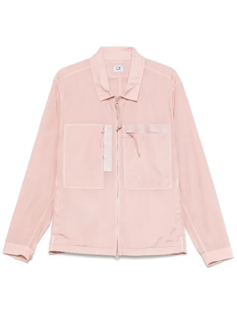 C.P. Company logo-embroidered jacket Pink 18CMOS092A005904G