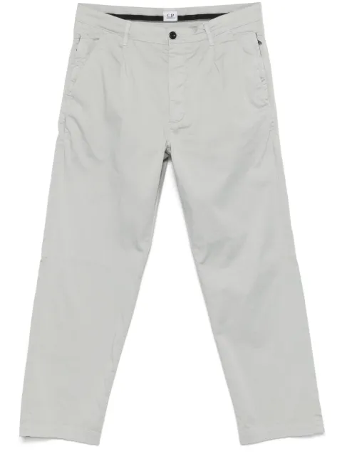 C.P. Company Sateen straight-leg trousers Grey 18CMPA168A005694G