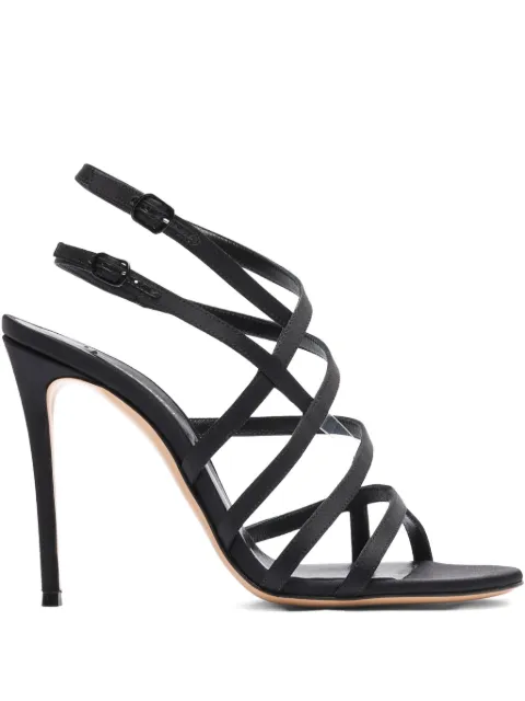 Casadei 100mm strapped heeled sandals Black 1L305J1001T0506