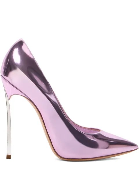 Casadei 120mm Blade Interstellar metallic pumps Purple 1F916W120MINTER