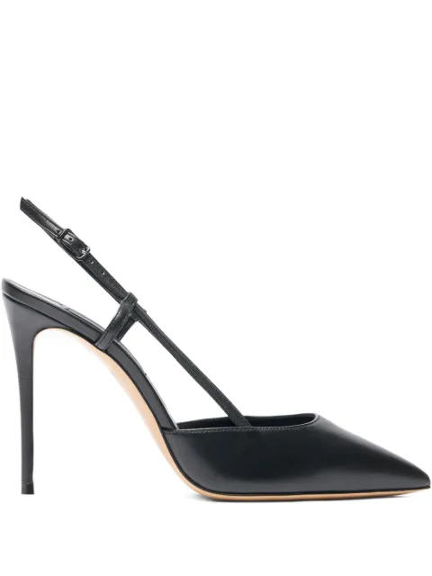 Casadei 100mm Julia pointed-toe slingback heeled pumps Black 1G619J1001MINOR