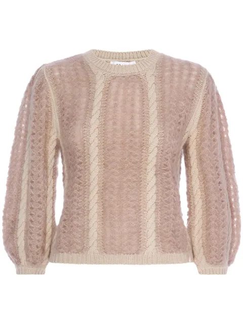 FRAME cable-knit jumper Pink WP25KSW047